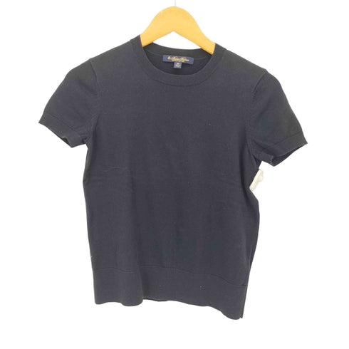 ブルックスブラザーズ BROOKS BROTHERS スーピマコットン クルーネック ショートスリーブセーター レディース import:XS
