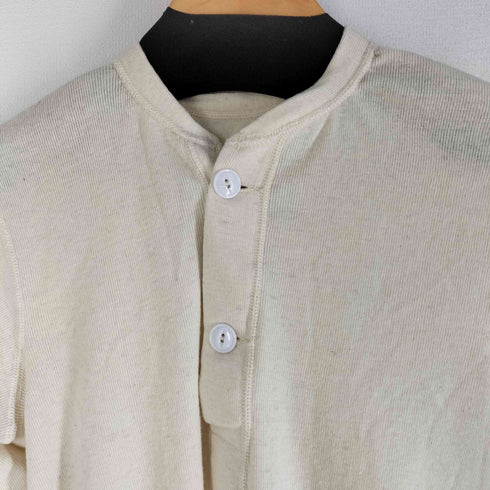 ユーエスアーミー U.S. ARMY ヘンリーネックTシャツ アンダーシャツ 猫目ボタン ステンシル メンズ MEDIUM