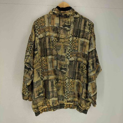 DETAILS SPORTSWEAR シルク100 総柄ブルゾンジャケット メンズ 2X