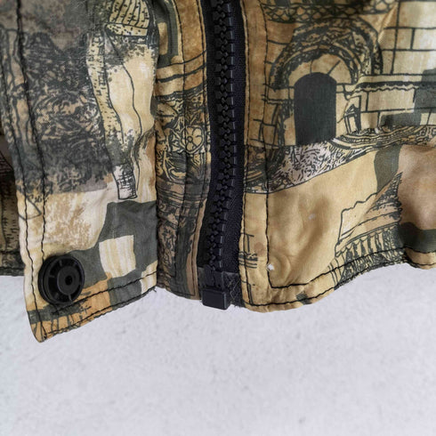 DETAILS SPORTSWEAR シルク100 総柄ブルゾンジャケット メンズ 2X