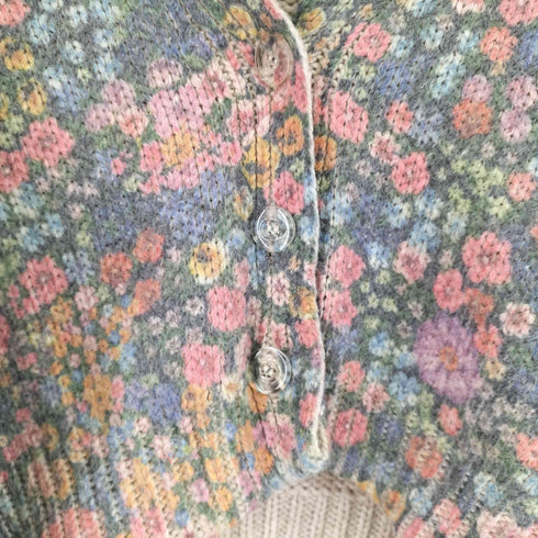 ザラ ZARA フラワーカーディガン レディース S