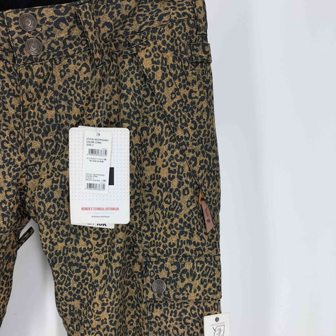 ディーシー DC EXOTEX Weather Protection レオパード柄 フレア パンツ スキーウェア レディース S