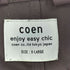 コーエン coen 撥水オーバーサイズワイドステンカラーコート メンズ JPN:XL