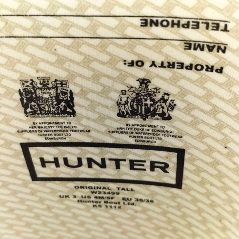 ハンター HUNTER ロゴプリント レインブーツ レディース 3