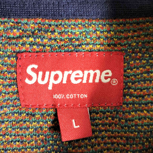 シュプリーム Supreme 20SS Patchwork Knit Zip Up Polo メンズ import:L