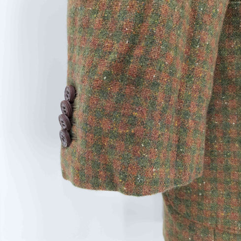 ロロピアーナ Loro Piana Bulldog カシミヤ チェック柄 テーラードジャケット メンズ