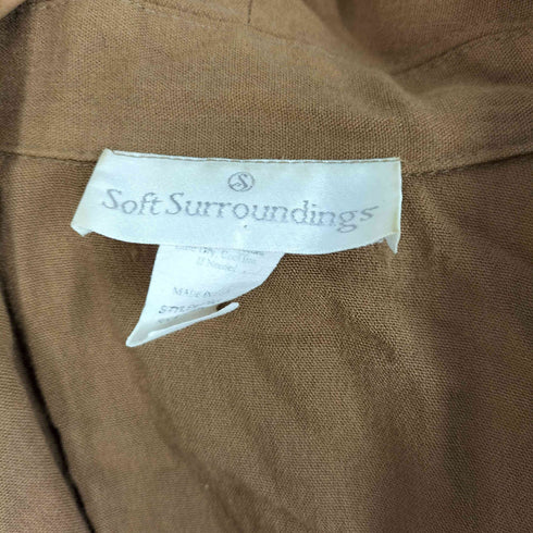 soft surroundings 70-80s USA製 1Bジャケット 作務衣 トグルボタン メンズ import:XL