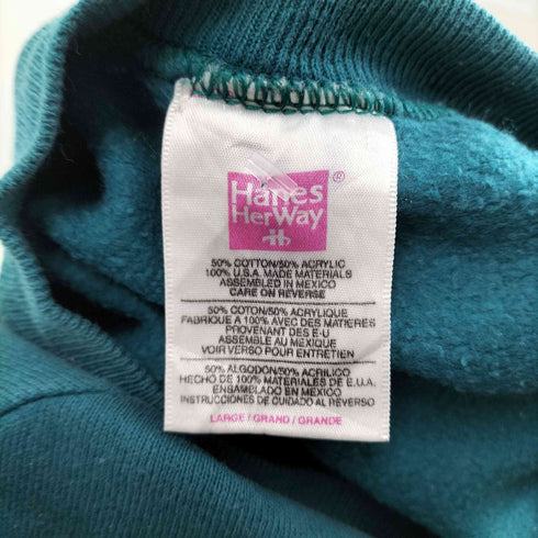 ヘインズ Hanes パグプリントラグランスウェット メンズ JPN:L