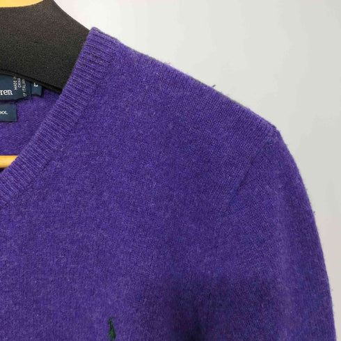 ポロバイラルフローレン Polo by RALPH LAUREN LAMBS WOOL Vネック L/Sニット メンズ import:L