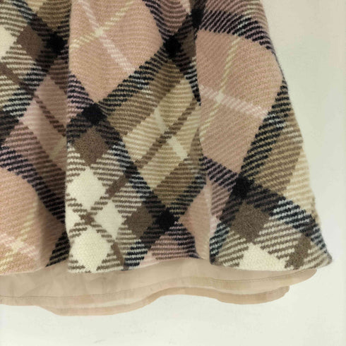 ブルーレーベルクレストブリッジ BLUE LABEL CRESTBRIDGE チェックフレアスカート レディース 36