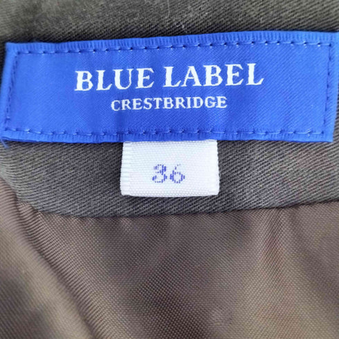 ブルーレーベルクレストブリッジ BLUE LABEL CRESTBRIDGE チェックフレアスカート レディース 36
