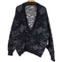 POLICY STUDIO 90s 韓国製 3Dニットカーディガン アクリルニット メンズ import:XL