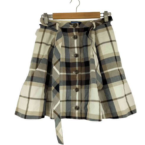 ブルーレーベルクレストブリッジ BLUE LABEL CRESTBRIDGE チェックフレアスカート レディース 36