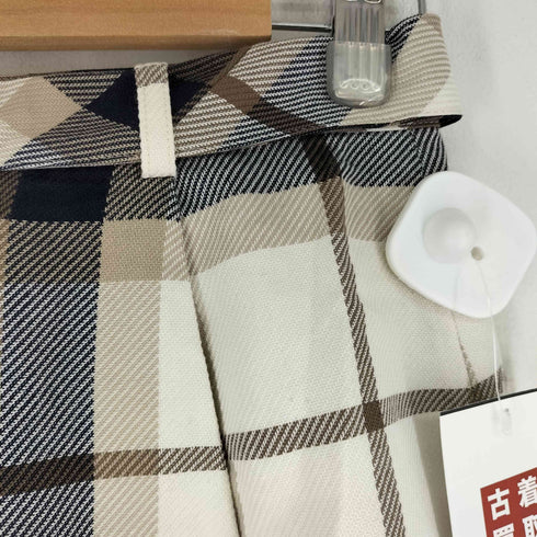 ブルーレーベルクレストブリッジ BLUE LABEL CRESTBRIDGE チェックフレアスカート レディース 36