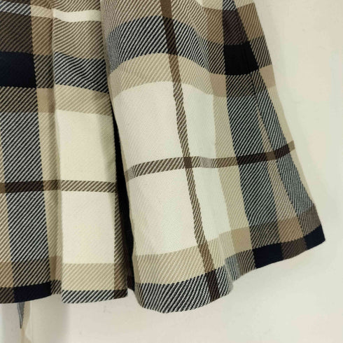 ブルーレーベルクレストブリッジ BLUE LABEL CRESTBRIDGE チェックフレアスカート レディース 36