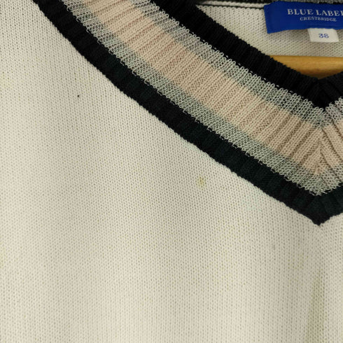 ブルーレーベルクレストブリッジ BLUE LABEL CRESTBRIDGE チルデンニットセーター レディース 38