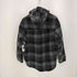 ffixxed studios GREY BLACK CHECK ウールチェックアノラックパーカー メンズ import:XS