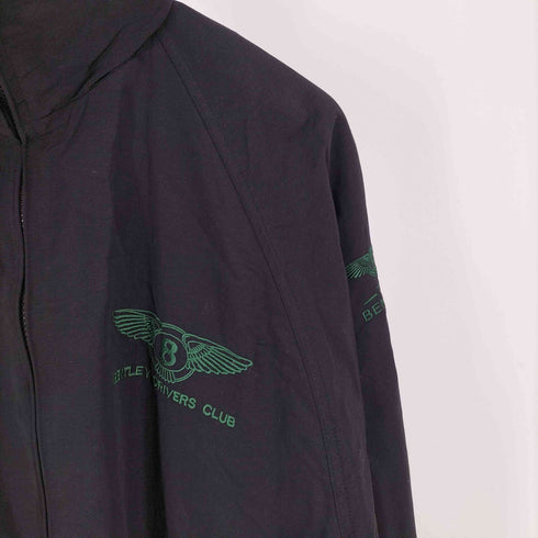 Slazenger BENTLEY DRIVERS CLUB ロゴ 刺繍 ワッペン 裏地 フリース スタンドネック ナイロン ジャケット メンズ import:L