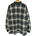 エディーバウアー Eddie Bauer 90s 白タグ チェック柄 長袖 鹿の子ポロシャツ 4B メンズ import:L