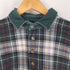 エディーバウアー Eddie Bauer 90s 白タグ チェック柄 長袖 鹿の子ポロシャツ 4B メンズ import:L