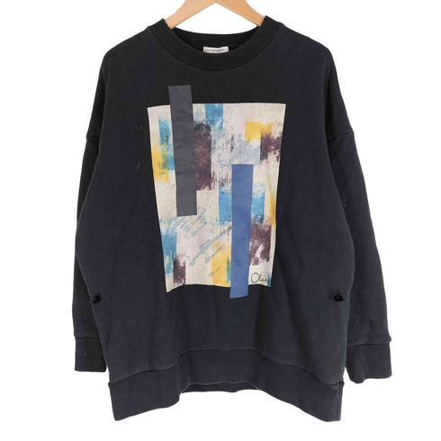 クラネオム CLANE HOMME 裏起毛 モザイクプリントスウェット メンズ JPN:1