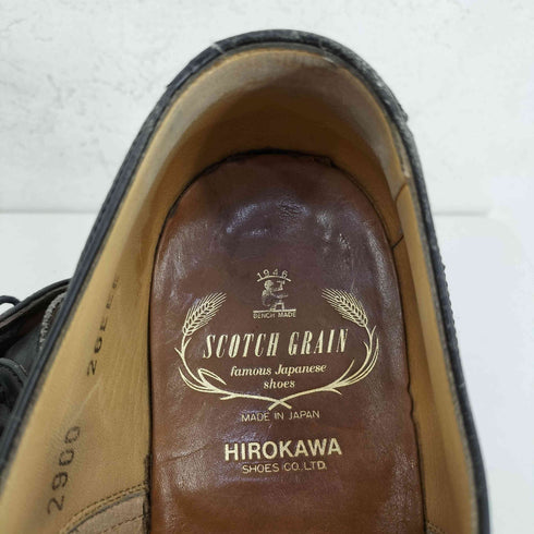 スコッチグレイン SCOTCH GRAIN 日本製 HIROKAWA セミブローグ ドレスシューズ メンズ 26EEE
