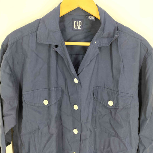 ギャップ Gap OLD GAP オールドギャップ レーヨン 開襟 オープンカラーシャツ レディース import:S