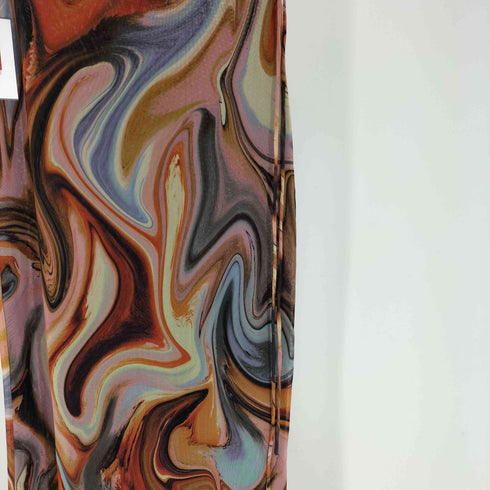 ザラ ZARA PRINTED MARBLE TIGHT SKIRT プリント マーブル タイト スカート レディース S