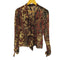ロベルトカヴァリ roberto cavalli イタリア製 花柄 総柄 シアー シルク ブラウス レディース import:M