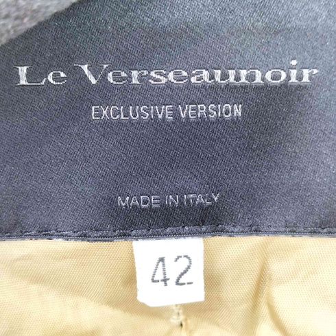 Le verseaunoir イタリア製 ノーカラージャケット レディース 42