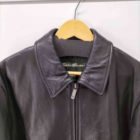 エディーバウアー Eddie Bauer 羊革 ラムレザーダブルジップジャケット メンズ JPN:L