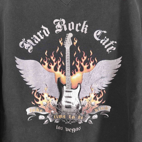 ハードロックカフェ Hard Rock Cafe 前V フロントプリントスウェット メンズ import:L