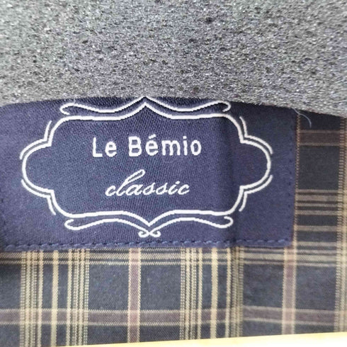 Le bemio レザー切替千鳥格子4Bテーラードジャケット レディース JPN:M