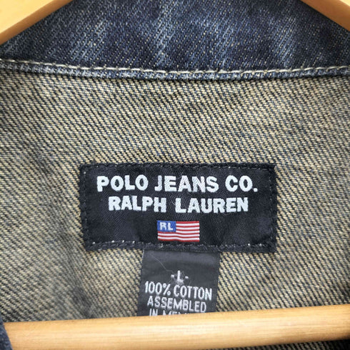 ポロジーンズカンパニーラルフローレン POLO JEANS COMPANY RALPH LAUREN メキシコ製 デニムジャケット メンズ L