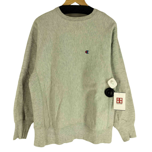 チャンピオン Champion 90s USA製 刺繍タグ REVERSE WEAVE クルーネックスウェット 目 メンズ import:L