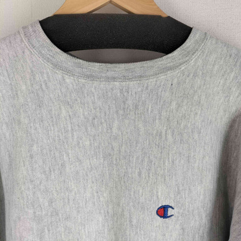チャンピオン Champion 90s USA製 刺繍タグ REVERSE WEAVE クルーネックスウェット 目 メンズ import:L