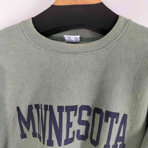 チャンピオン Champion 90s USA製 刺繍タグ REVERSE WEAVE クルーネックスウェット MINNESOTA メンズ import:XL