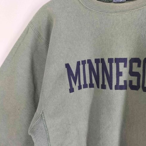 チャンピオン Champion 90s USA製 刺繍タグ REVERSE WEAVE クルーネックスウェット MINNESOTA メンズ import:XL