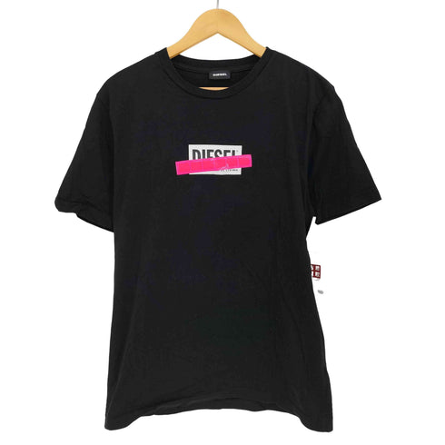 ディーゼル DIESEL レギュラーフィットリフレクターロゴTシャツ レディース import:S