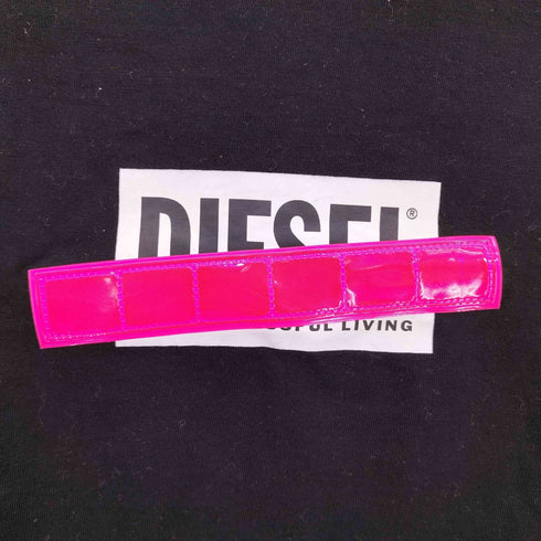 ディーゼル DIESEL レギュラーフィットリフレクターロゴTシャツ レディース import:S