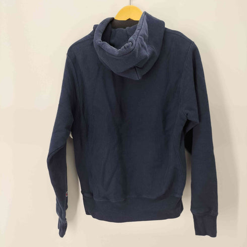 チャンピオン Champion REVERSE WEAVE 青色 単色タグ復刻 プルオーバーパーカー メンズ JPN:S