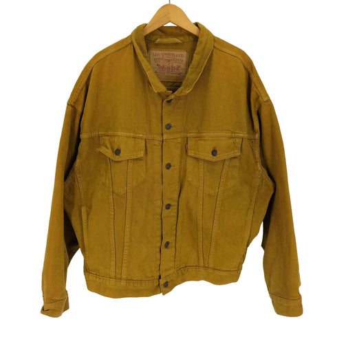 リーバイス Levis 90S USA製 デカパッチ 裏ボタン303 刻印 先染め 70598-0833 デニム トラッカージャケット 1992年製 メンズ import:XL