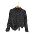 トリココムデギャルソン tricot COMME des GARCONS フラワーパターン レーヨン 丸襟 ラウンドカラー 変形 シャツブラウス レディース JPN:M