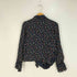 トリココムデギャルソン tricot COMME des GARCONS フラワーパターン レーヨン 丸襟 ラウンドカラー 変形 シャツブラウス レディース JPN:M