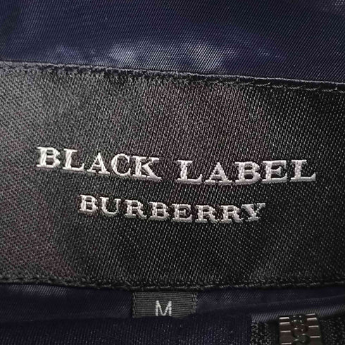 バーバリーブラックレーベル BURBERRY BLACK LABEL ロゴ刺繍 ダウンジャケット メンズ import:M