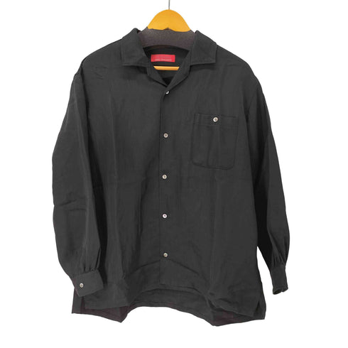 ワイズフォーメン Ys for men 90s-00s 赤ラベル オープンカラーナイロン長袖シャツ メンズ