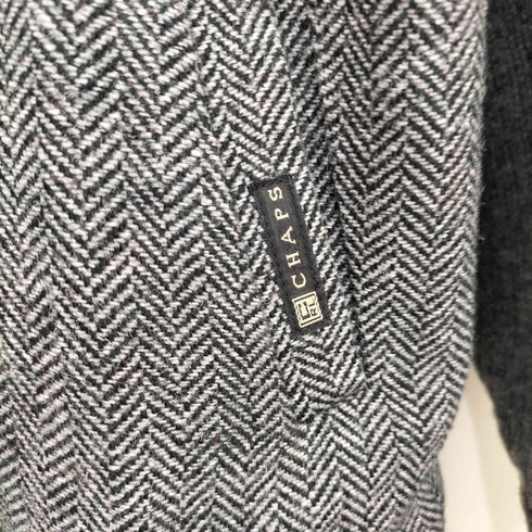 チャップスラルフローレン CHAPS RALPH LAUREN ヘリンボーン切替ニットジャケット メンズ L