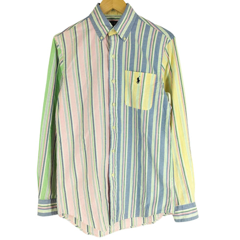 ポロラルフローレン POLO RALPH LAUREN CLASSIC FIT カラフルストライプBD L/S シャツ メンズ import:XS