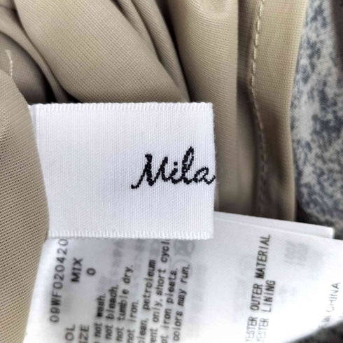 ミラオーウェン Mila Owen スタンドカラープリーツワンピース レディース JPN:0