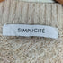 シンプリシテェ SIMPLICITE ラメニットドッキングチュニック レディース
